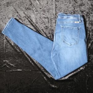 KanKan Jeans 13/30 Blue Straight Skinny Distressed FAIR LOTS OF WEAR
